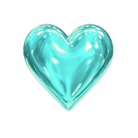 a blue glass heart on a black background